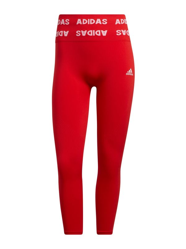 ADIDAS SPORTSWEAR ADIDAS SPORTSWEAR Športne hlače  ognjeno rdeča / bela