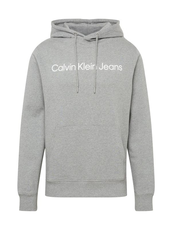Calvin Klein Jeans Calvin Klein Jeans Majica  siva / bela