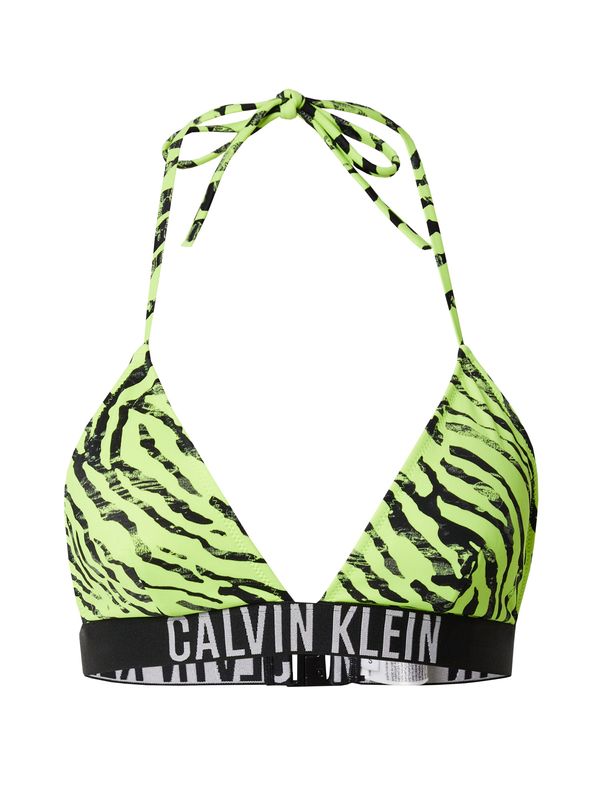 Calvin Klein Swimwear Calvin Klein Swimwear Bikini zgornji del  limeta / črna / bela