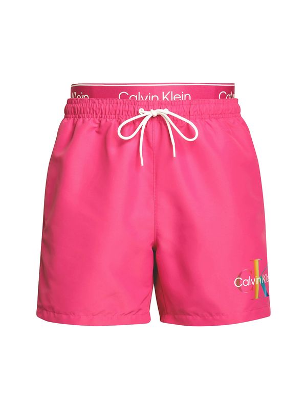 Calvin Klein Swimwear Calvin Klein Swimwear Kratke kopalne hlače 'Pride'  mešane barve / roza