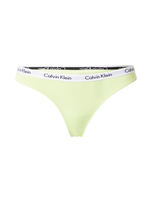 Calvin Klein Underwear Calvin Klein Underwear Tangice 'CAROUSEL'  svetlo zelena / črna / bela