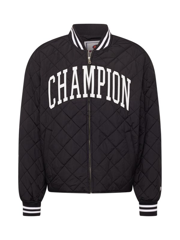 Champion Authentic Athletic Apparel Champion Authentic Athletic Apparel Prehodna jakna  črna / bela