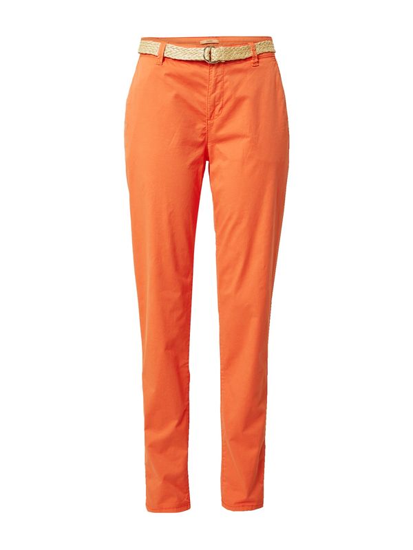 ESPRIT ESPRIT Chino hlače  temno oranžna