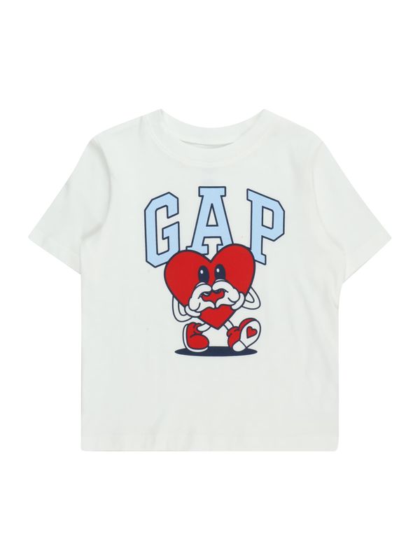 GAP GAP Majica  marine / svetlo modra / češnjevo rdeča / off-bela