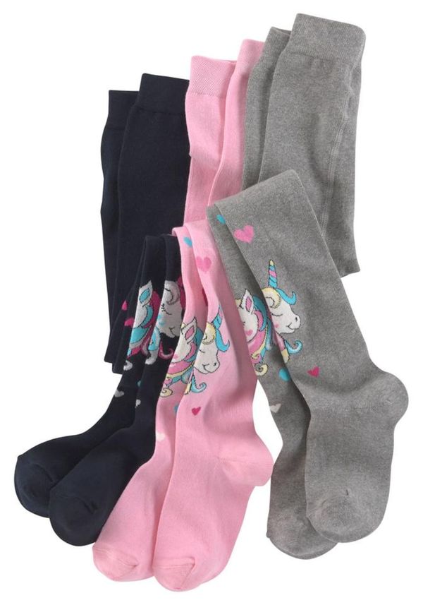 H.I.S H.I.S Hlačne nogavice  siva / mešane barve / roza / črna
