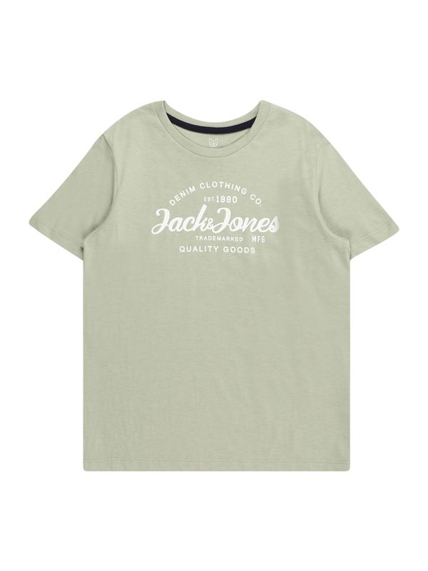 Jack & Jones Junior Jack & Jones Junior Majica 'FOREST'  pastelno zelena / bela