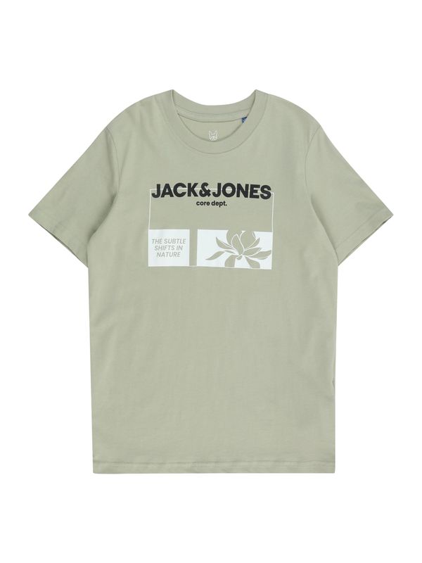 Jack & Jones Junior Jack & Jones Junior Majica  pastelno zelena / črna / bela