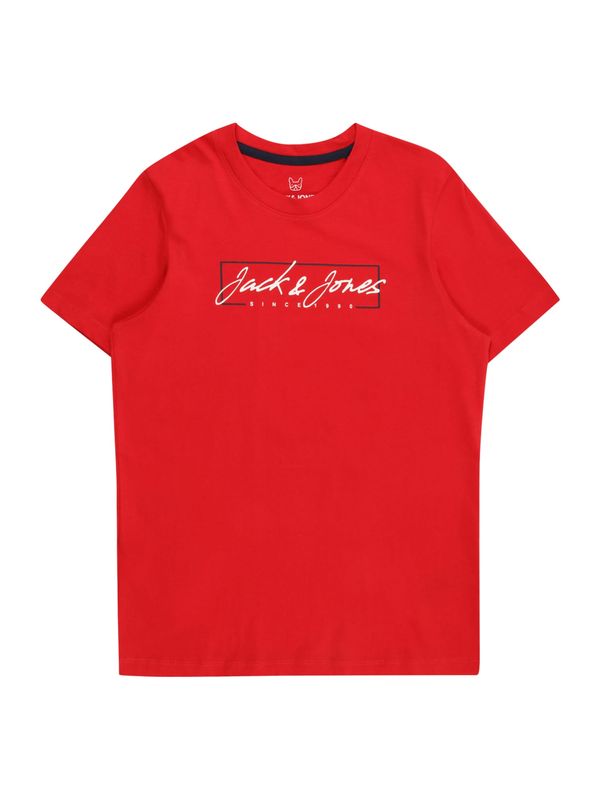 Jack & Jones Junior Jack & Jones Junior Majica 'ZURI'  rdeča / črna / bela