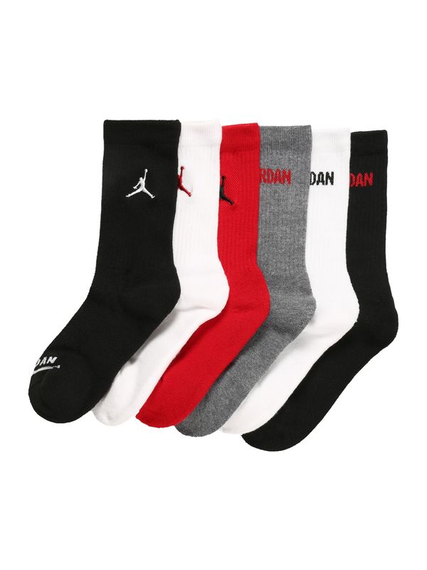 Jordan Jordan Nogavice  pegasto siva / rdeča / črna / bela