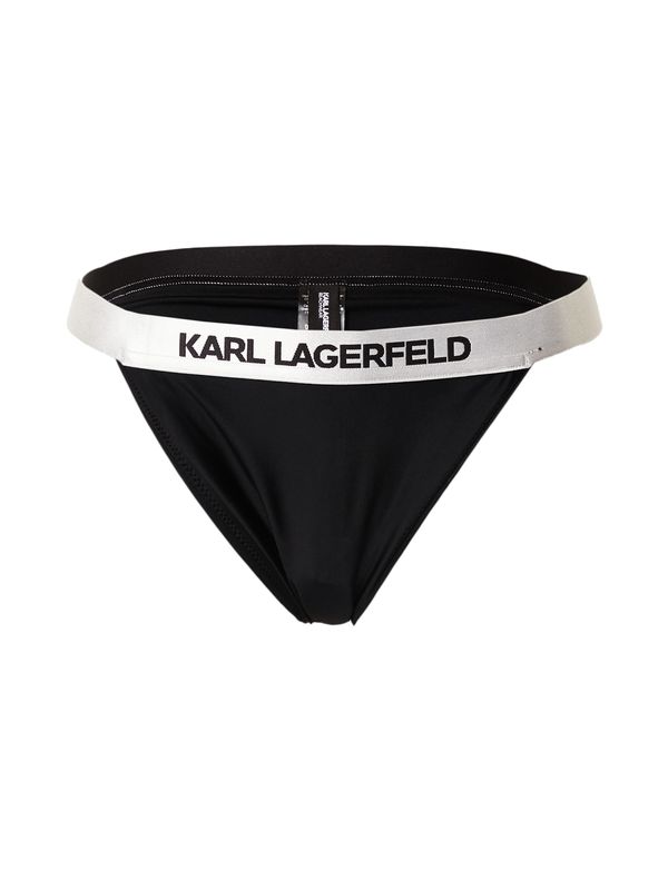 Karl Lagerfeld Karl Lagerfeld Bikini hlačke  črna / bela