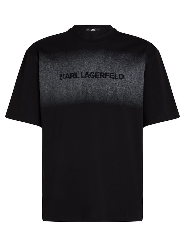 Karl Lagerfeld Karl Lagerfeld Majica  siva / črna
