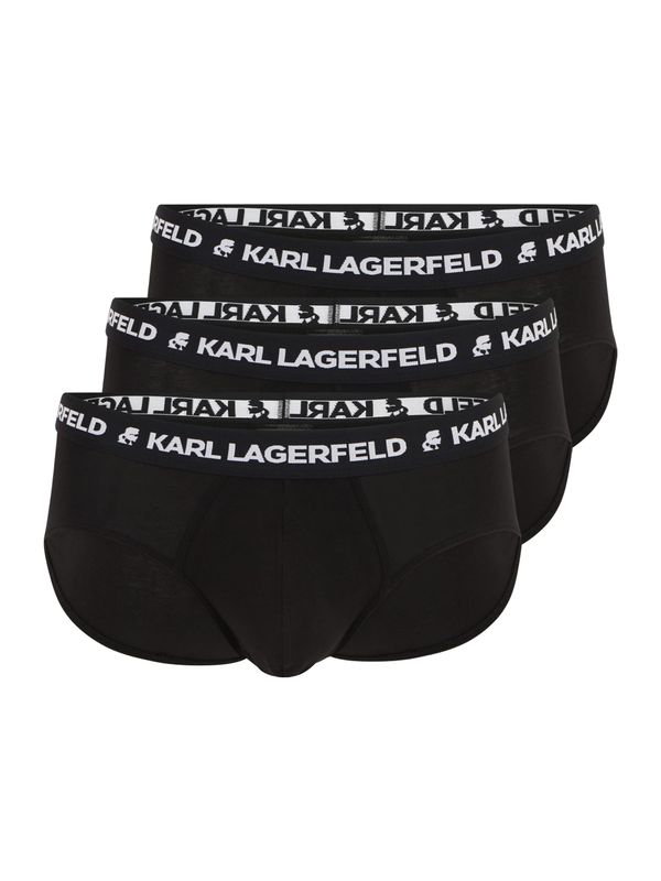 Karl Lagerfeld Karl Lagerfeld Spodnje hlačke  črna / bela