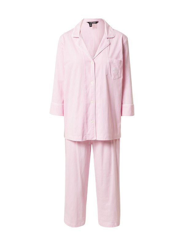 Lauren Ralph Lauren Lauren Ralph Lauren Pižama  svetlo roza / bela