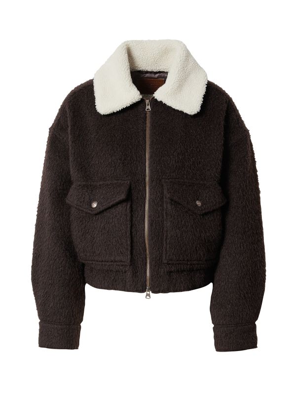 LEVI'S ® LEVI'S ® Prehodna jakna 'Baby Bubble Wool Trucker'  bež / temno rjava
