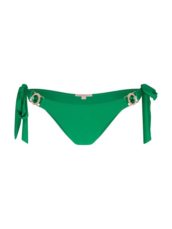 Moda Minx Moda Minx Bikini hlačke 'Amour'  zlata / smaragd / travnato zelena / transparentna