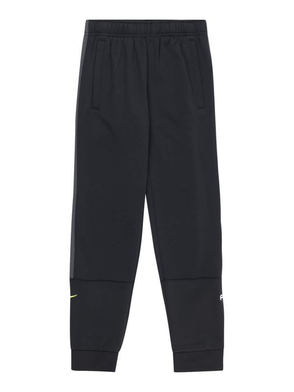 Nike Sportswear Nike Sportswear Hlače 'AIR'  neonsko zelena / črna / bela
