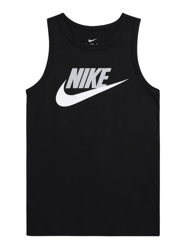 Nike Sportswear Nike Sportswear Majica 'ESSNTL HBR'  siva / črna / bela