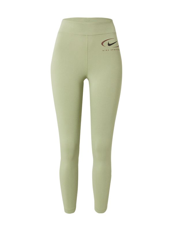Nike Sportswear Nike Sportswear Pajkice 'Swoosh'  rjava / zelena / črna