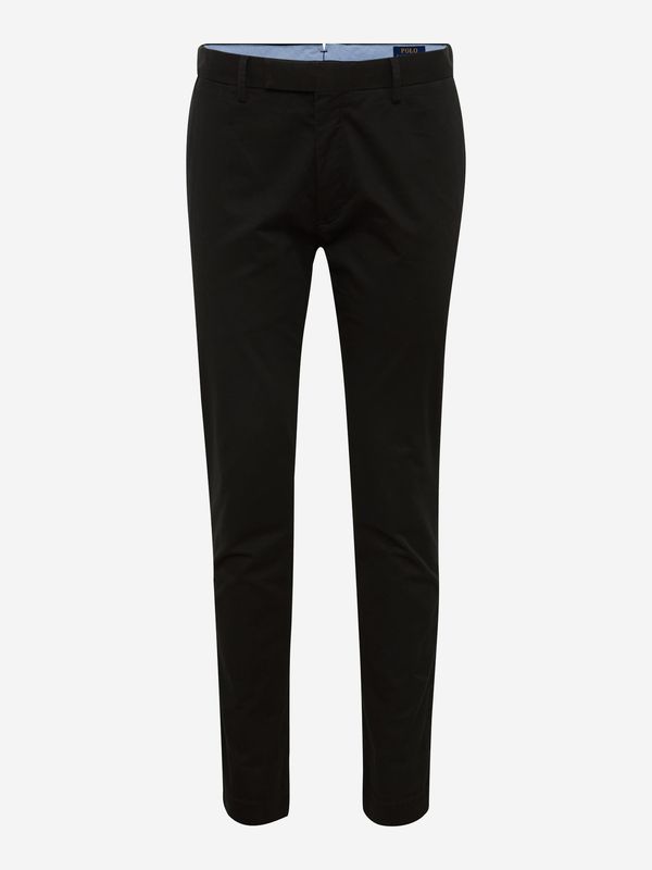 Polo Ralph Lauren Polo Ralph Lauren Chino hlače 'SLFHDNP-FLAT-PANT'  črna