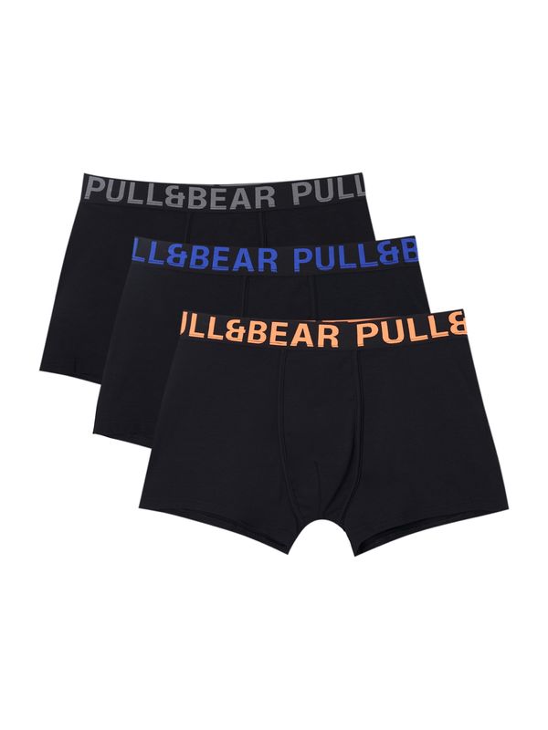 Pull&Bear Pull&Bear Boksarice  modra / siva / oranžna / črna