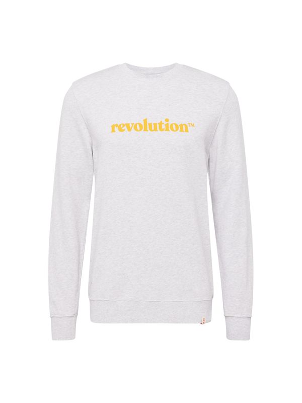 Revolution Revolution Majica  svetlo siva / mešane barve / oranžna