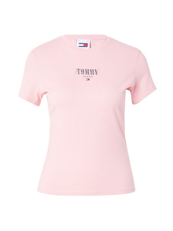Tommy Jeans Curve Tommy Jeans Curve Majica 'Essential'  mornarska / roza / črna / bela