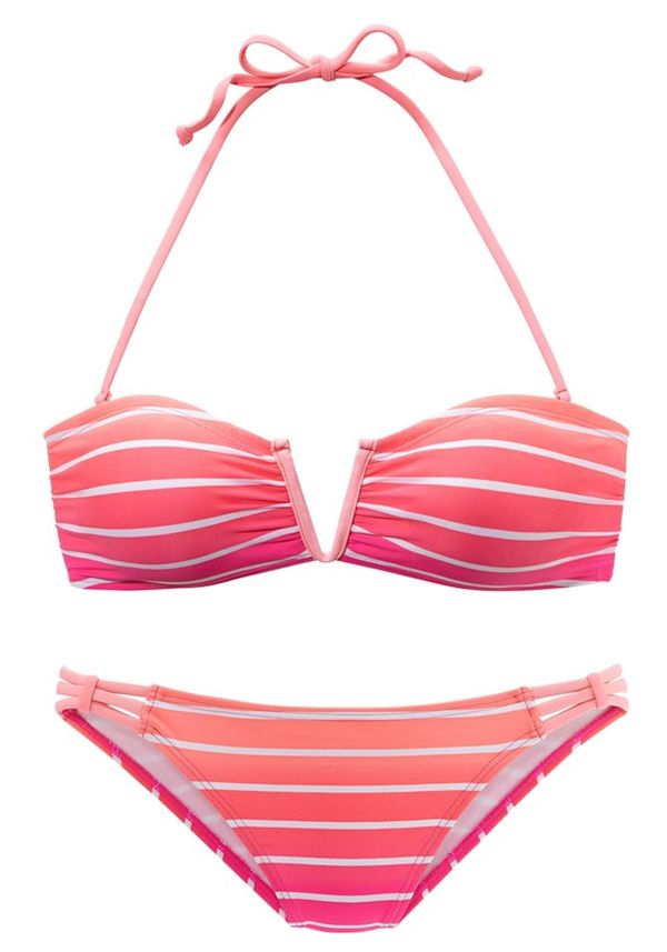 VENICE BEACH VENICE BEACH Bikini  losos / roza / bela