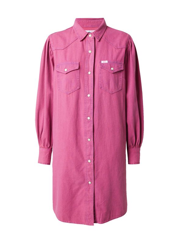 WRANGLER WRANGLER Dolga srajca  svetlo roza / off-bela