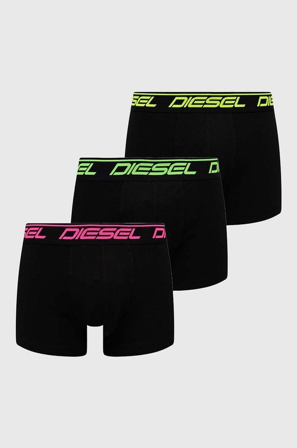 Diesel Boksarice Diesel 3-pack moški, črna barva