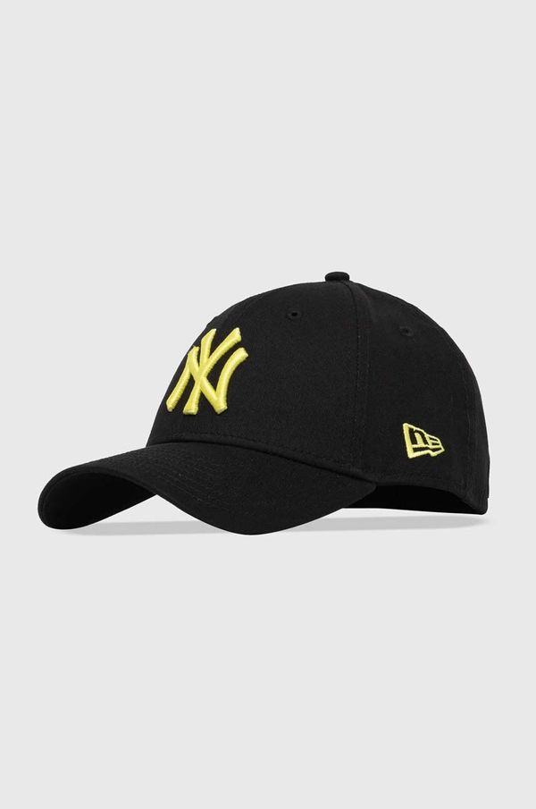New Era Bombažna bejzbolska kapa New Era črna barva, NEW YORK YANKEES