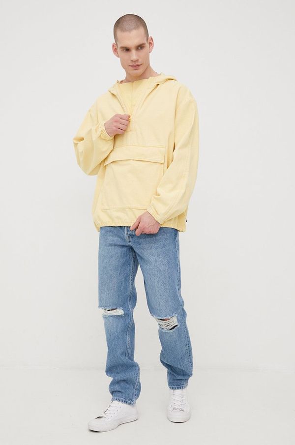 Levi's Bombažna jakna iz jeansa Levi's rumena barva