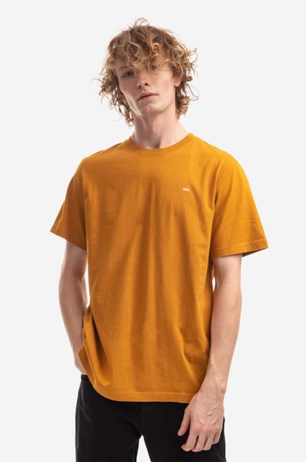 Wood Wood Bombažna kratka majica Wood Wood Sami Classic T-shirt oranžna barva