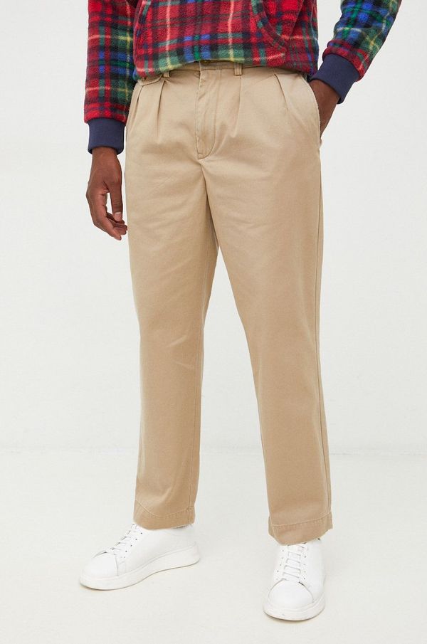 Polo Ralph Lauren Bombažne hlače Polo Ralph Lauren moški, zelena barva