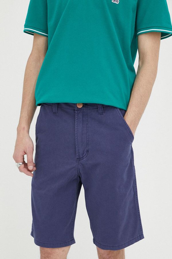 Wrangler Bombažne kratke hlače Wrangler vijolična barva
