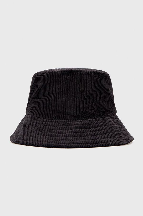 Sisley Bombažni klobuk Sisley črna barva