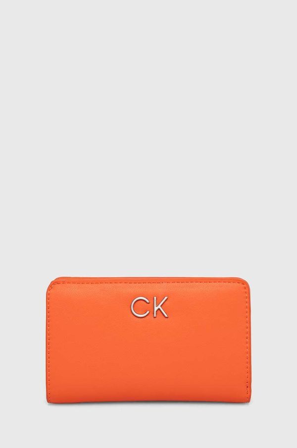 Calvin Klein Denarnica Calvin Klein ženski, oranžna barva