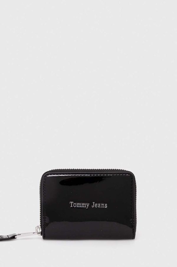 Tommy Jeans Denarnica Tommy Jeans ženski, črna barva