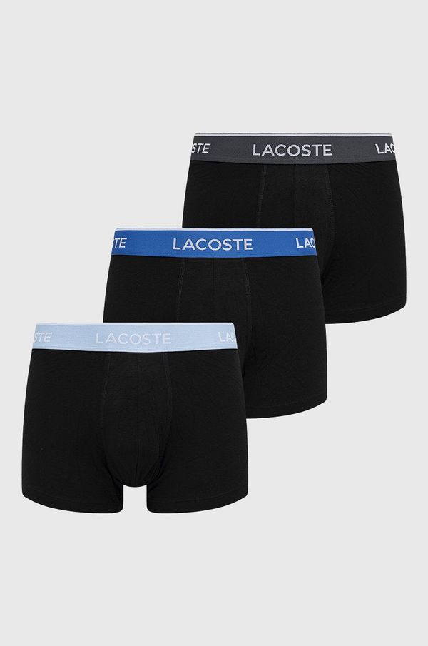 Lacoste Funkcijsko perilo Lacoste (3-pack) moške, črna barva