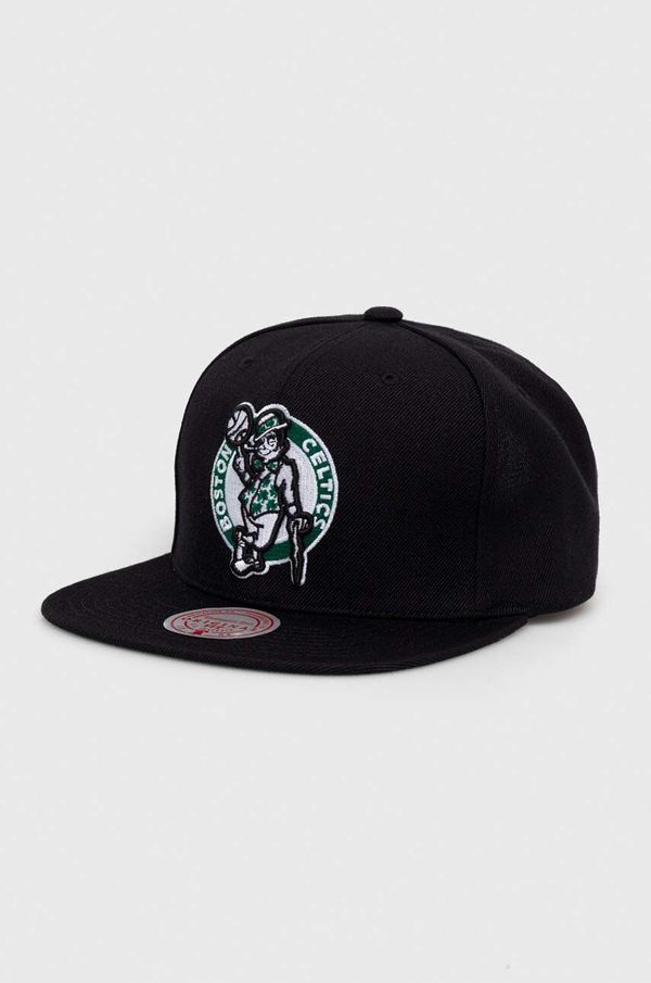 Mitchell&Ness Kapa iz mešanice volne Mitchell&Ness Boson Celtics črna barva
