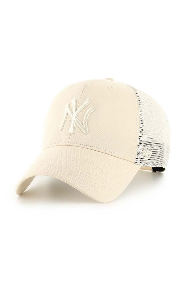 47brand Kapa s šiltom 47brand MLB New York Yankees bež barva