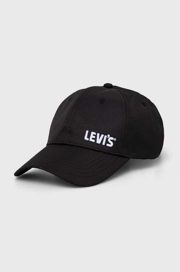 Levi's Kapa s šiltom Levi's črna barva