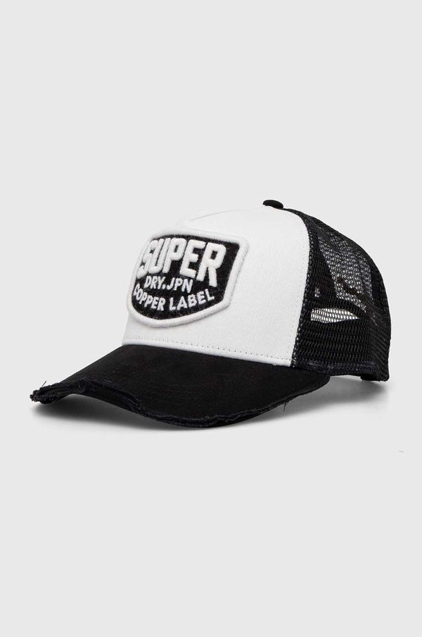 Superdry Kapa s šiltom Superdry črna barva