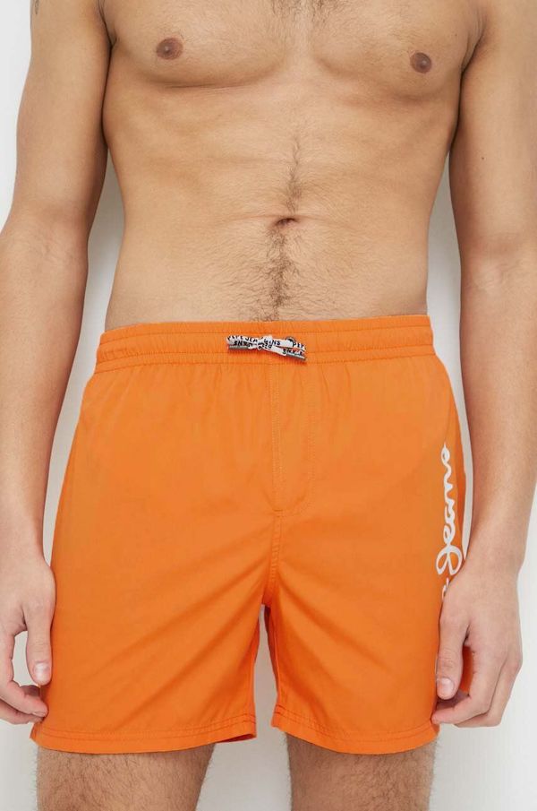 Pepe Jeans Kopalne kratke hlače Pepe Jeans Finnick oranžna barva