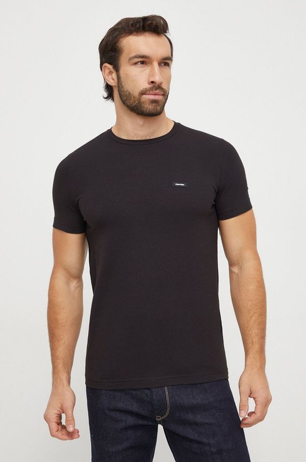 Calvin Klein Kratka majica Calvin Klein moški, črna barva