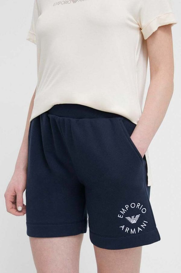 Emporio Armani Underwear Kratke hlače za na plažo Emporio Armani Underwear mornarsko modra barva