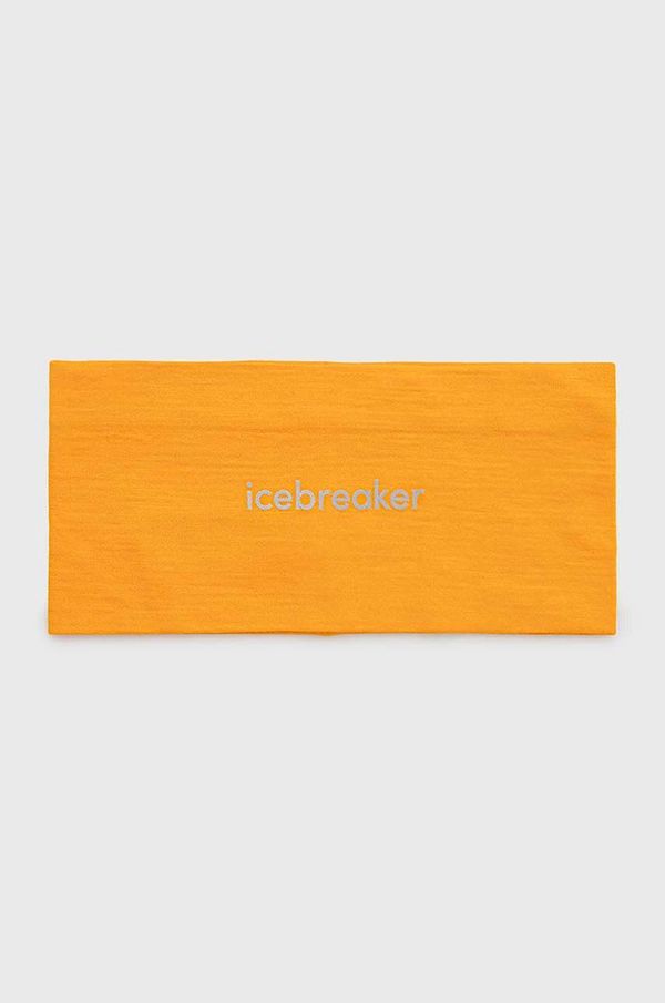 Icebreaker Naglavni trak Icebreaker Oasis oranžna barva