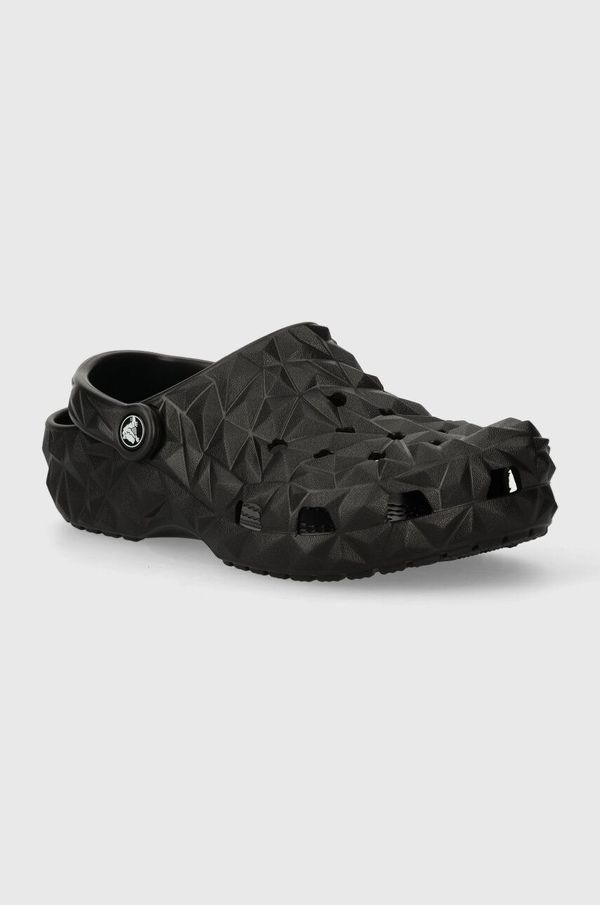 Crocs Natikači Crocs Classic Geometric Clog črna barva, 209563