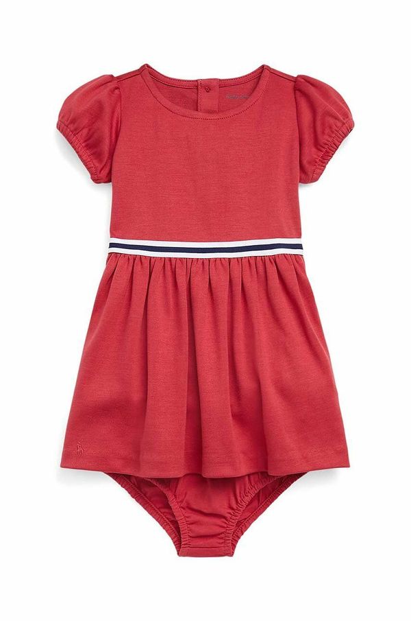 Polo Ralph Lauren Obleka za dojenčka Polo Ralph Lauren rdeča barva