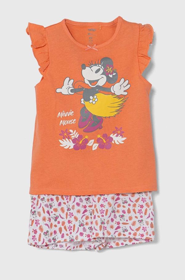 Zippy Otroška bombažna pižama zippy x Disney oranžna barva