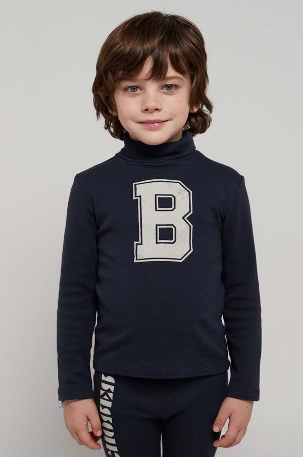 Bobo Choses Otroška dolga majica Bobo Choses mornarsko modra barva